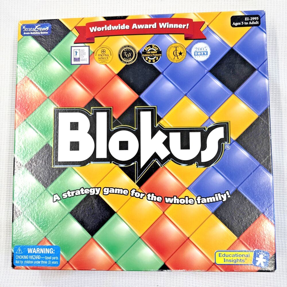 Blokus Board Game Deluxe Strategy For The Whole Family EI-2995 2003 Edu Insights